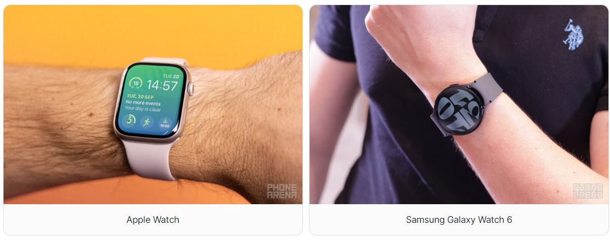 Apple Watch Series 9, Galaxy Watch 6