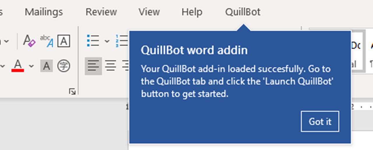 Hướng dẫn sử dụng Quillbot trên Word