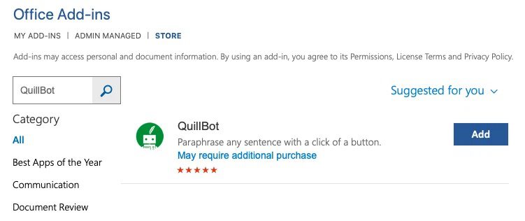 Sử Dụng Quillbot Trên Word