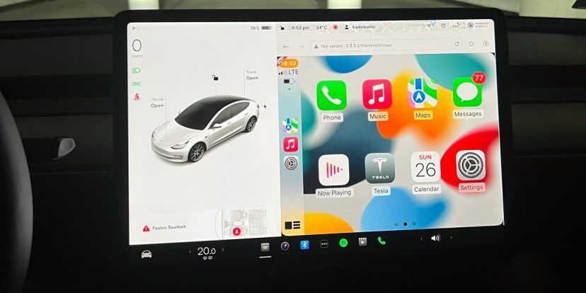 Tesla, Android Auto, Carplay