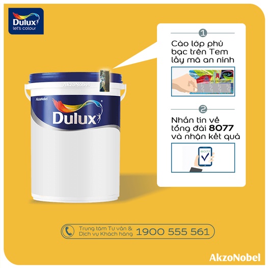 Tem chống hàng giả Dulux – Giải pháp bảo vệ của thương hiệu sơn toàn cầu