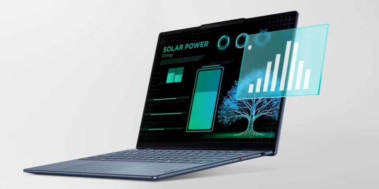 MWC 2025: Lenovo trình làng laptop chạy bằng năng lượng mặt trời
