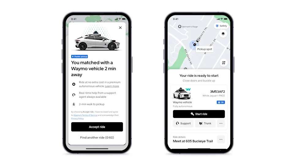 Waymo và Uber chính thức triển khai dịch vụ robotaxi tại Austin