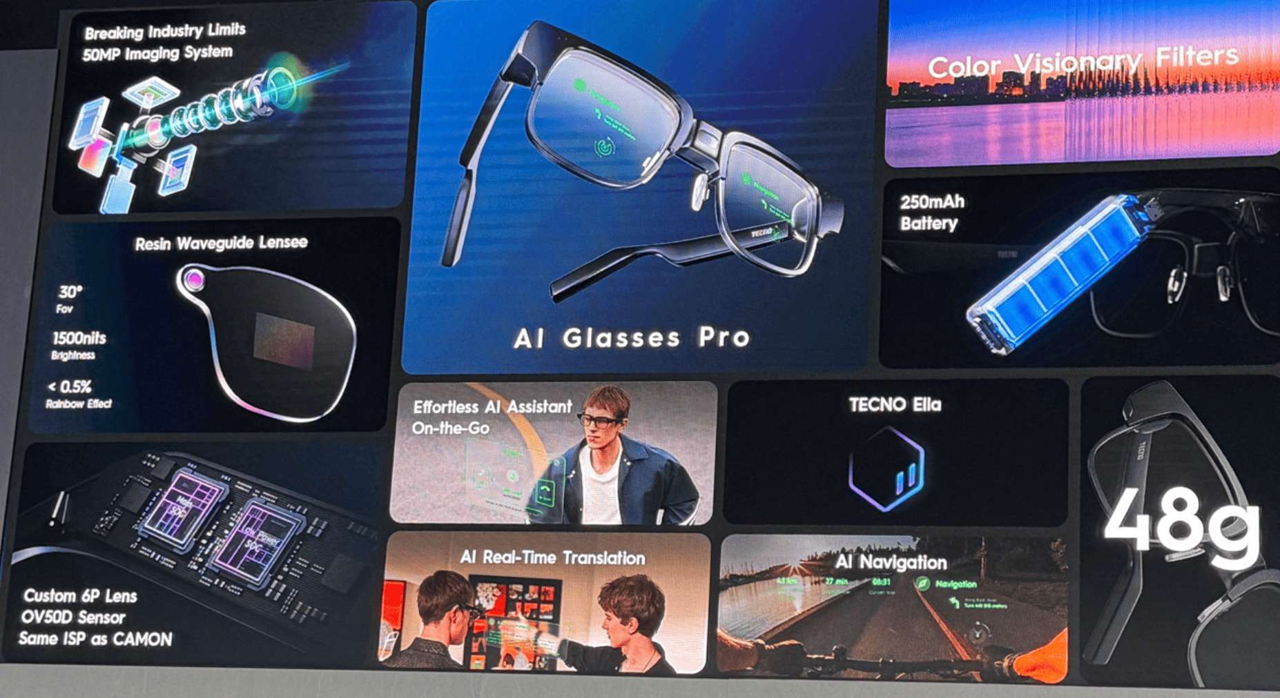 MWC 2025: TECNO ra mắt AI Glasses: Đối thủ nặng ký của Ray-Ban Meta?