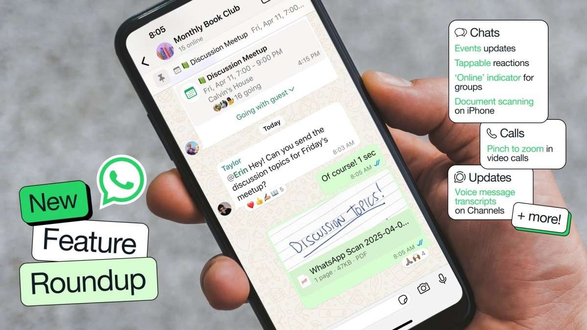 WhatsApp ra mắt 12 tính năng mới