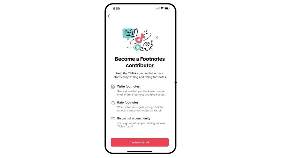 TikTok thử nghiệm tính năng “Footnotes” để chống tin giả kiểu mới