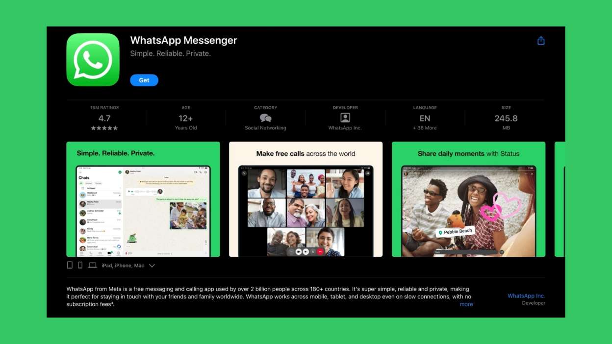 WhatsApp chính thức có ứng dụng cho iPad