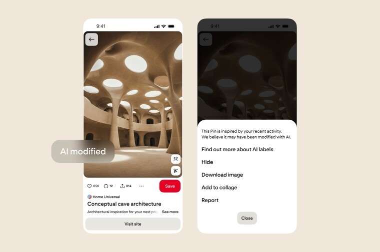 Pinterest ra mắt công cụ mới giúp người dùng kiểm soát nội dung do AI tạo ra