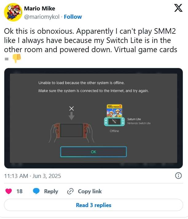 Nintendo Switch 2 gây rối vì quản lý game mới