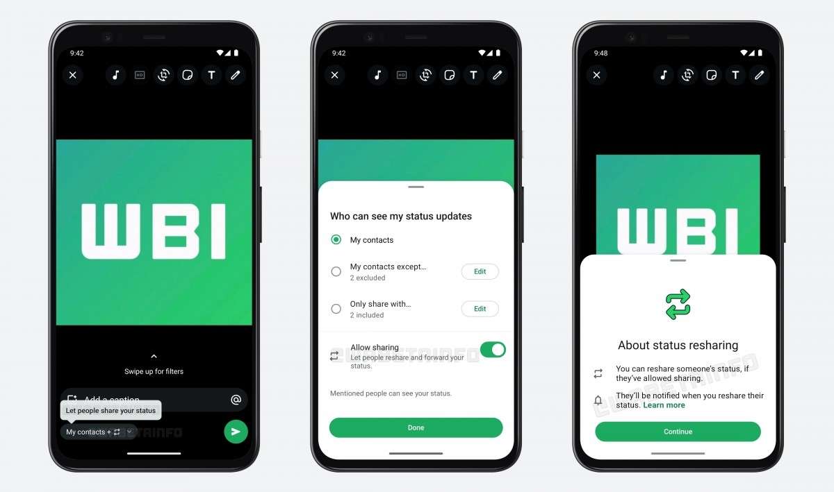 WhatsApp cho chia sẻ trạng thái