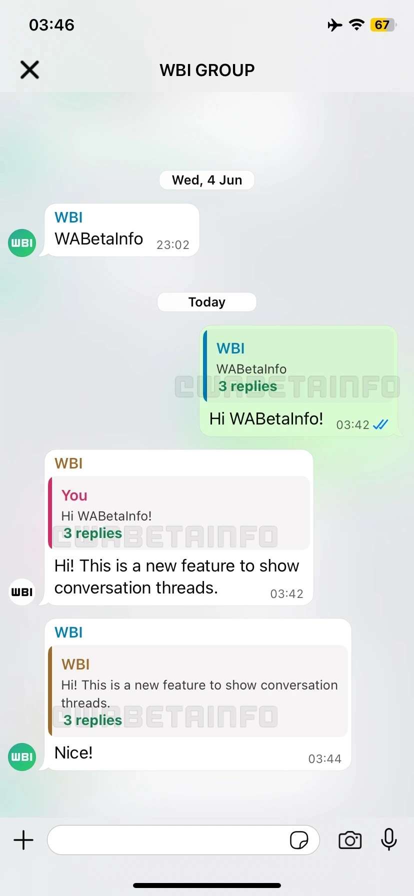 WhatsApp iOS sắp có tính năng trả lời theo luồng