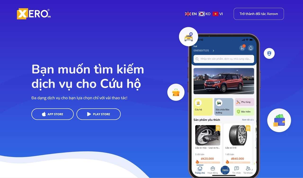 Xerovn – Giải pháp thông minh cho chủ xe ô tô và xe máy